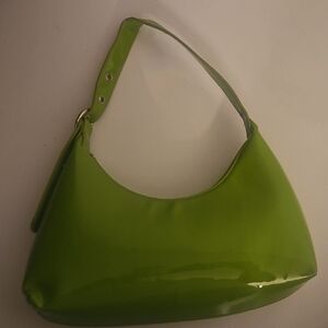 Forever 21 Glossy Lime Shoulder Bag